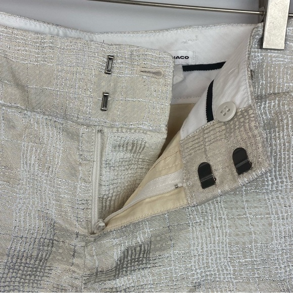 Club Monaco Silver Cream High Waist Shorts - Picture 7 of 10